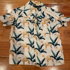 Janie and Jack | baby boy button down shirt | size: 12-18 months